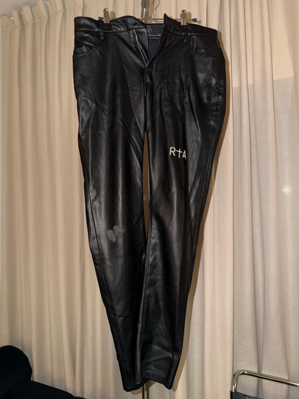 RTA Bryant Faux Leather Skinny Pants 31W - Not Dead Yet Tour Stage Pants